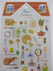 Cute Kawaii Kamio Room Portrait Series Sticker Sheet - Italian Fine Dining Kitchen Cooking - for Journal Planner Craft Agenda Organizer Scrapbook