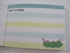 Cute Kawaii Crux Baby Dino Peas in the Pod Mini Notepad / Memo Pad - Stationery Designer Paper Collection