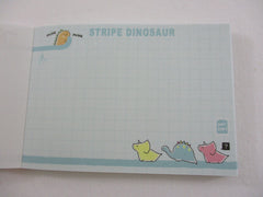 Cute Kawaii Q-Lia Stripe Dino Dinosaur Mini Notepad / Memo Pad - Stationery Design Writing Collection