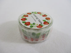 Cute Kawaii Mind Wave Washi / Masking Deco Tape - Strawberry Harvest Strawberries - for Scrapbooking Journal Planner Craft