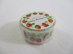 Cute Kawaii Mind Wave Washi / Masking Deco Tape - Strawberry Harvest Strawberries - for Scrapbooking Journal Planner Craft