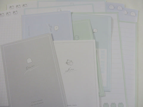 Cute Kawaii Kamio Happy Day Cat Dog Bird Ghost Frog Letter Sets - Stationery Writing Paper Envelope Penpal