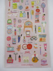 Cute Kawaii Kamio Room Portrait Series Sticker Sheet - Beauty Powder Room Make Up Parfume - for Journal Planner Craft Agenda Organizer Scrapbook