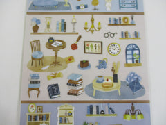 Cute Kawaii MW Home Decor Story Series - A - Blue  Sticker Sheet - for Journal Planner Craft