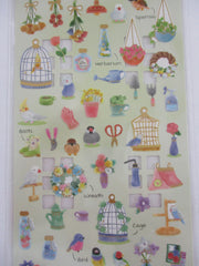 Cute Kawaii Kamio Room Portrait Series Sticker Sheet - Gardening Green Herbarium - for Journal Planner Craft Agenda Organizer Scrapbook
