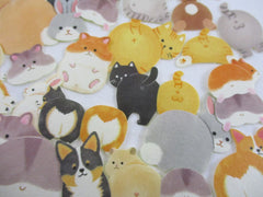 Cat Dog Hamster Rabbit derriere Flake Stickers - 32 pcs