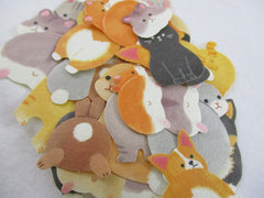 Cat Dog Hamster Rabbit derriere Flake Stickers - 32 pcs
