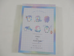 Cute Kawaii  Q-Lia Penguin Yoki na Penchan 4 x 6 Inch Notepad / Memo Pad - Stationery Designer Paper Collection