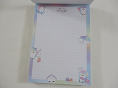 Cute Kawaii  Q-Lia Penguin Yoki na Penchan 4 x 6 Inch Notepad / Memo Pad - Stationery Designer Paper Collection