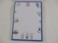 Cute Kawaii  Q-Lia Rabbit Bunny Retro Cafe Cookie Fruit 4 x 6 Inch Notepad / Memo Pad - Stationery Designer Paper Collection
