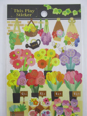 Cute Kawaii MW Display This Play Series - Flower Shop Sticker Sheet - for Journal Planner Craft