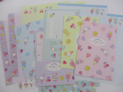 Crux Caramel Popsicle Ice Cream Fruity Sweets Letter Sets - Stationery Writing Paper Envelope