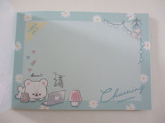 Cute Kawaii Q-Lia Bear Love Girl Mini Notepad / Memo Pad - Stationery Designer Paper Collection