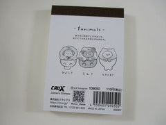 Cute Kawaii Crux Animals Fanimals Penguin Hamster Shark Dog Mini Notepad / Memo Pad - Stationery Designer Paper Collection