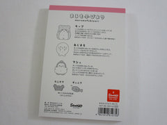 Cute Kawaii Sanrio Marumofubiyori Penguin and Seal 4 x 6 Inch Notepad / Memo Pad - Stationery Designer Paper Collection
