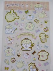 Cute Kawaii Sanrio Pom Pom Purin Dog Large Sticker Sheet - A for Journal Planner Craft Diary Schedule Gift