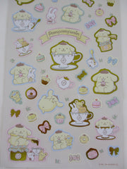 Cute Kawaii Sanrio Pom Pom Purin Dog Large Sticker Sheet - A for Journal Planner Craft Diary Schedule Gift