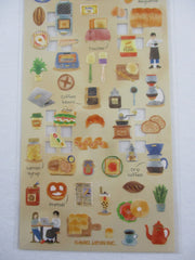 Cute Kawaii Kamio Room Portrait Series Sticker Sheet -  Morning Breakfast Cafe Bread Coffee - for Journal Planner Craft Agenda Organizer Scrapbook