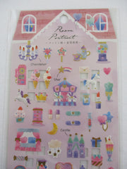 Cute Kawaii Kamio Room Portrait Series Sticker Sheet -  Beauty Dream Princess Unicorn Girl Dream - for Journal Planner Craft Agenda Organizer Scrapbook
