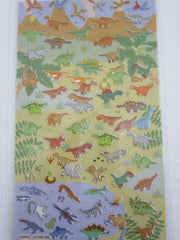 Cute Kawaii Kamio Dino Dinosaurs Sticker Sheet - with Gold Accents - for Journal Planner Craft Agenda Organizer Scrapbook
