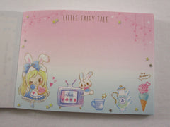 Cute Kawaii Q-Lia Little Fairy Tale Alice Mini Notepad / Memo Pad - J - Stationery Design Writing