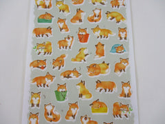 Cute Kawaii MW Animaru  Seal Series - M - Fox Sticker Sheet - for Journal Planner Craft