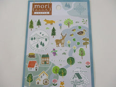 Cute Kawaii MW Scenic Season Series - C - Spring Summer Green Forest Sticker Sheet - for Journal Planner Craft
