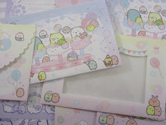 Cute Kawaii San-X Sumikko Gurashi Tapioca Bubble Park B Letter Set Pack - Stationery Writing Paper Envelope Penpal Rare Collectible