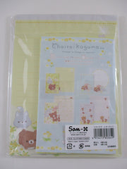 Cute Kawaii San-X Chairoikoguma Rilakkuma and Hamster Letter Set Pack - 2022 B - Stationery Writing Paper Envelope Penpal