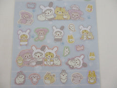 Cute Kawaii San-X CorocorocoroNya Cat Bunny Sticker Sheet 2022 - A - for Planner Journal Scrapbook Craft