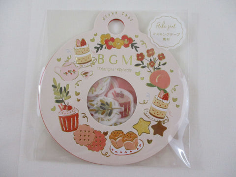 Cute Kawaii BGM Flake Stickers Sack - Autumn Beautiful Fall Orange Sweet Leaves Flower - for Journal Agenda Planner Scrapbooking Craft