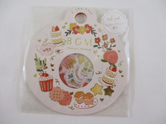 Cute Kawaii BGM Flake Stickers Sack - Autumn Beautiful Fall Orange Sweet Leaves Flower - for Journal Agenda Planner Scrapbooking Craft