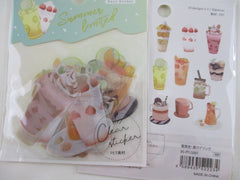 Cute Kawaii BGM Summer Limited Series Flake Stickers Sack - Cold Drinks Fruit Juice large - for Journal Agenda Planner Scrapbooking Craft