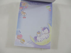 Cute Kawaii Crux Dreamy Hamster and Unicorn Uniham Mini Notepad / Memo Pad - Stationery Designer Paper Collection