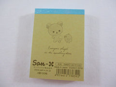 Cute Kawaii San-X Rilakkuma Bear Star Showers Mini Notepad / Memo Pad - C - Stationery Writing Message