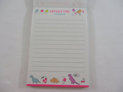 Cute Kawaii  Q-Lia Dino Capsule Time Dinosaurs 4 x 6 Inch Notepad / Memo Pad - Stationery Designer Paper Collection