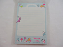 Cute Kawaii  Q-Lia Dino Capsule Time Dinosaurs 4 x 6 Inch Notepad / Memo Pad - Stationery Designer Paper Collection