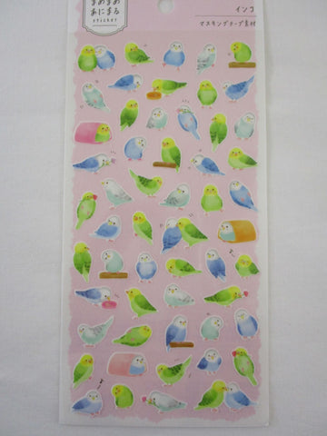 Cute Kawaii MW Animaru  Seal Series - P - Bird Sticker Sheet - for Journal Planner Craft