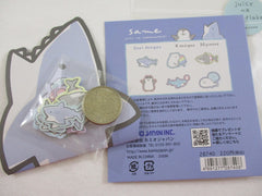 Cute Kawaii Kamio juicy na series - Shark Penguin Flake Stickers Sack - Collectible - for Journal Planner Agenda Craft Scrapbook DIY Art