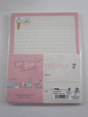 Cute Kawaii Crux My Dear Dinosaurs Letter Set Pack - Stationery Writing Paper Envelope Penpal