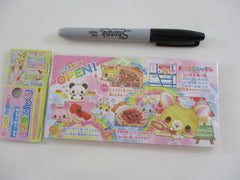 Cute Kawaii Animal Restaurant Open! Coupon Style 3 x 6 Inch Notepad / Memo Pad - Stationery Designer Paper Collection