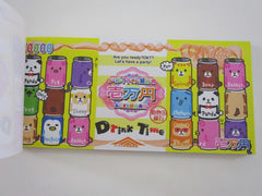 Cute Kawaii Crux Drinks Coupon Style  3.25 x 6.75 Inch Notepad / Memo Pad - Stationery Designer Paper Collection - Vintage VHTF