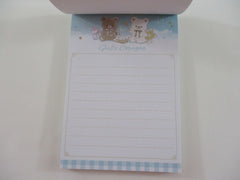 Cute Kawaii Q-Lia Bear Star Girl Corazon 4 x 6 Inch Notepad / Memo Pad - Stationery Designer Paper Collection