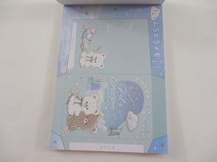 Cute Kawaii Q-Lia Bear Star Girl Corazon 4 x 6 Inch Notepad / Memo Pad - Stationery Designer Paper Collection