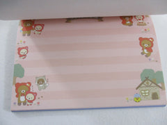 Cute Kawaii San-X Rilakkuma Bear Alice Red Riding Hood 4 x 6 Inch Notepad / Memo Pad - Stationery Designer Paper Collection