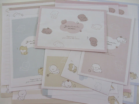 Cute Kawaii Crux Cute Dog Puppies Yurui Animals Letter Sets Stationery - writing paper envelope