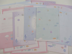 Cute Kawaii Crux Ocean Underwater Life Sea Nakama Letter Sets Stationery - writing paper envelope