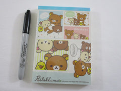 Cute Kawaii San-X Happy Bear Rilakkuma 4 x 6 Inch Notepad / Memo Pad - Stationery Designer Paper Collection