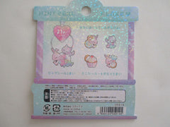 Cute Kawaii Crux Playful Sweet Rabbit Cat Hedgehog Stickers Flake Sack - for Journal Planner Craft Scrapbook Collectible