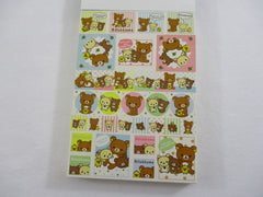 Cute Kawaii San-X Happy Bear Rilakkuma 4 x 6 Inch Notepad / Memo Pad - Stationery Designer Paper Collection